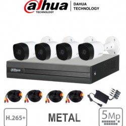 منظومة كاميرات مراقبة  - KIT DAHUA 5MP- 1B04 - B1A5P
