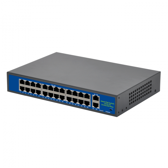 POE HUB SWITCH 24 PORT F2420GBL-A جهاز تزويد الطاقة لكاميرات المراقبة IP