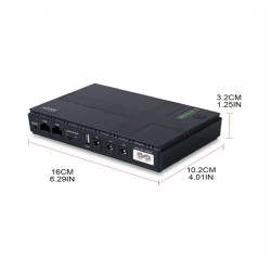 UPS NANO & ROUTER - CARBON 20W ( 5V - 9V - 12V )