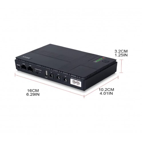 UPS NANO &amp; ROUTER - CARBON 20W ( 5V - 9V - 12V )
