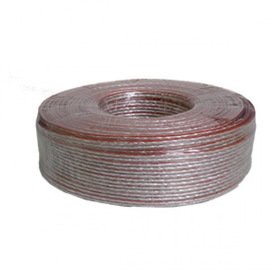 كيبل منظومة صوتيات ASWAR PA 2*1.5 40M CCA TRANSPARENT SPEAKER CABLE AS-SC150A-80M