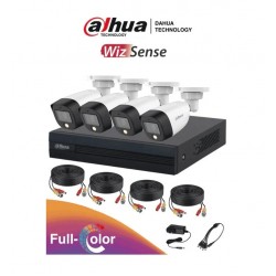 KIT DAHUA FULL COLOR ( 5MP -  AUDIO ) 4 CAMERA FULL COLOR