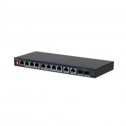 DAHUA POE HUB SWICH - 8 PORT  - PFS3210- 8ET2GF- 96W - 2 SFP