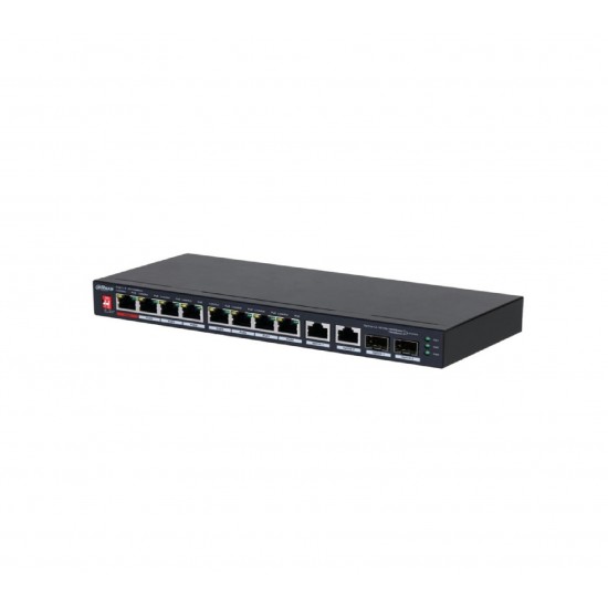 DAHUA POE HUB SWICH - 8 PORT  - PFS3210- 8ET2GF- 96W - 2 SFP