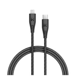 راف بور كيبل ايفون الى TYPE-C طول 2 متر RAVPOWER RP-CB1005BLK