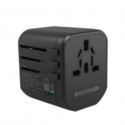 ravpower rp-pc1033 PD PIONEER 20W 3-PORT TRAVEL CHARGER BLACK GLOBAL