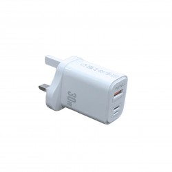 WIWU WI-U021 ( 30W PD+QC FAST CHARGER A+C/L )