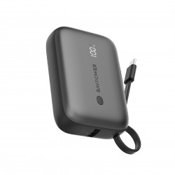RAVPOWER - RP-PB1224 PD PIONEER 10000MAH 2-PORT + WITH TYPE-C LINE POWER BLACK GLOBAL VERSION