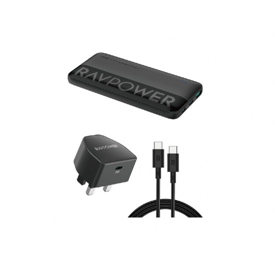 RAVPOWER PC1085 CHARGER COMBO 10000MAH (PC1041+PB1228+CB1021)