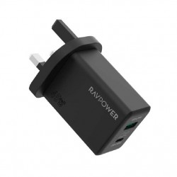 RAVPOWER RP-PC1099 PD PIONEER 45W 2-PORT WALL CHARGER