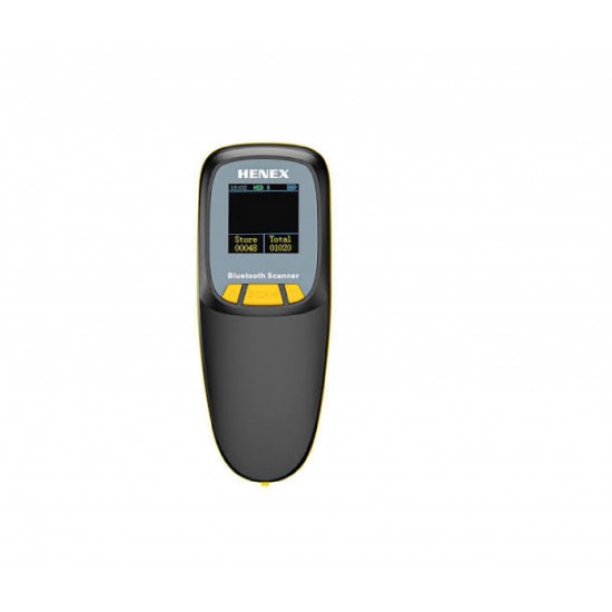 قارى باركود يدوي محمول شحن + شاشة    - HENEX H300RD