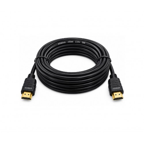 ASWAR HDMI 5M  2.0V ( AS-HD20-5M ) 60HZ ازرق