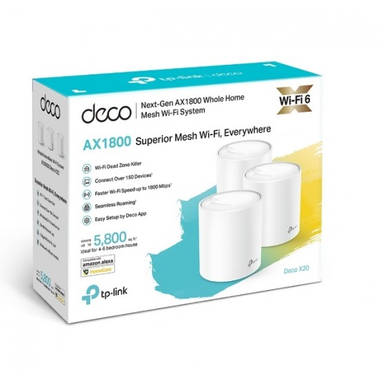 TPLINK DECO X20 AX1800 3 PCS - WIFI6