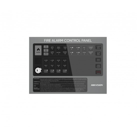 HIKVISION FIRE ALARM - HF-C104   - CONTROL PANAL - 4 ZONE