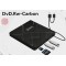 DVD CARBON ( DVD - USB HUB - CARD REDER ) USB3 هارئ أقراص خارجي