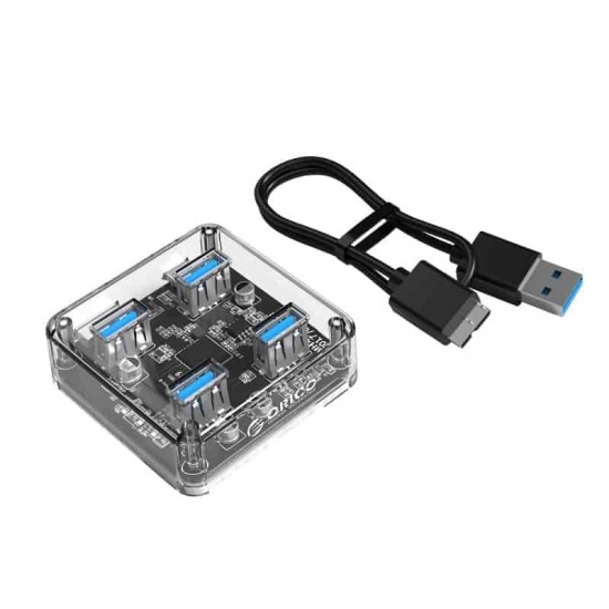 ORICO MH4U-U3-03 4PORT USB3.0 Transparent HUB