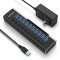 HUB USB 10P - USB3 - 12V 4A CRU3-H9C1-BK  - CROSSION