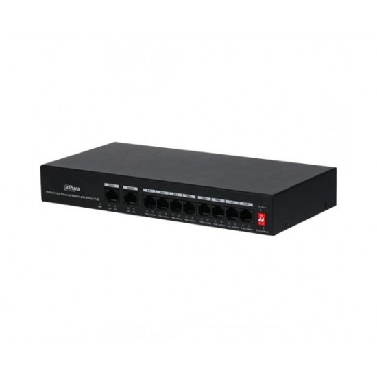 DAHUA poe hub swich - 8 port  - PFS3010 - 65W جهاز تزويد الطاقة لكاميرات المراقبة IP