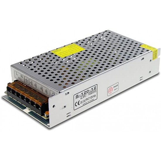 POWER SUPPLY 12V-10A ASWAR محولة لكاميرات المراقبة