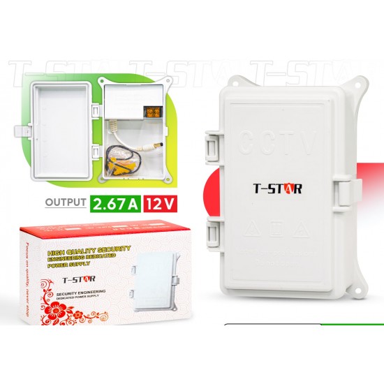 محولة كامرة مطرية 12V - 2A كبيرة TSTAR