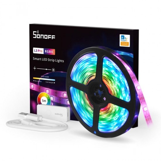 نشرة سمارت L3  سونوف sonoff  طول 5 متر  - برنامج ewelink