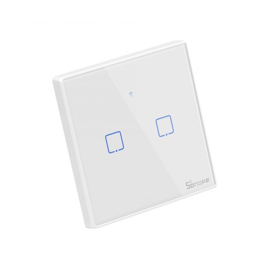 دكمة لمس سمارت ثنائي ابيض SONOFF - T2UK2C