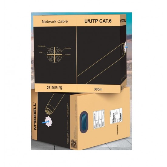 CABLE MORREL UTP CAT6 305M ( CU-CBS/6011-305C )