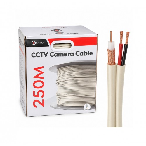 CABLE CAMERA 250M CARBON RJ-6 نحاس 100% - ابيض